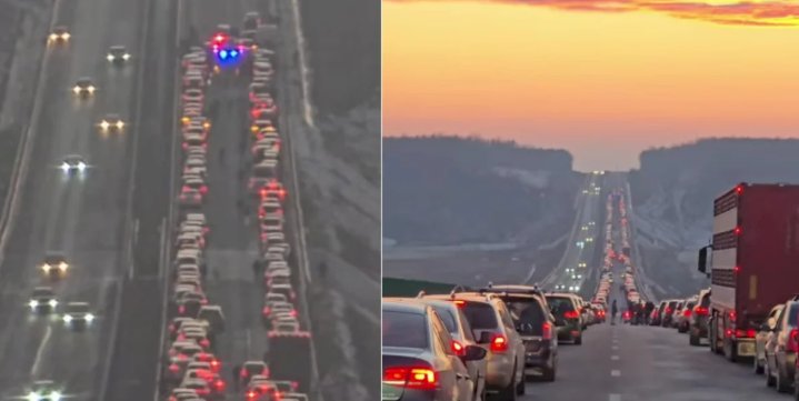 JUDEȚUL MEHEDINȚI: TRAFIC BLOCAT PE DN 6